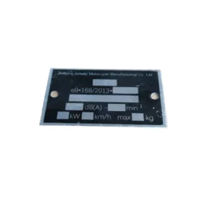 PF Plaque VIN